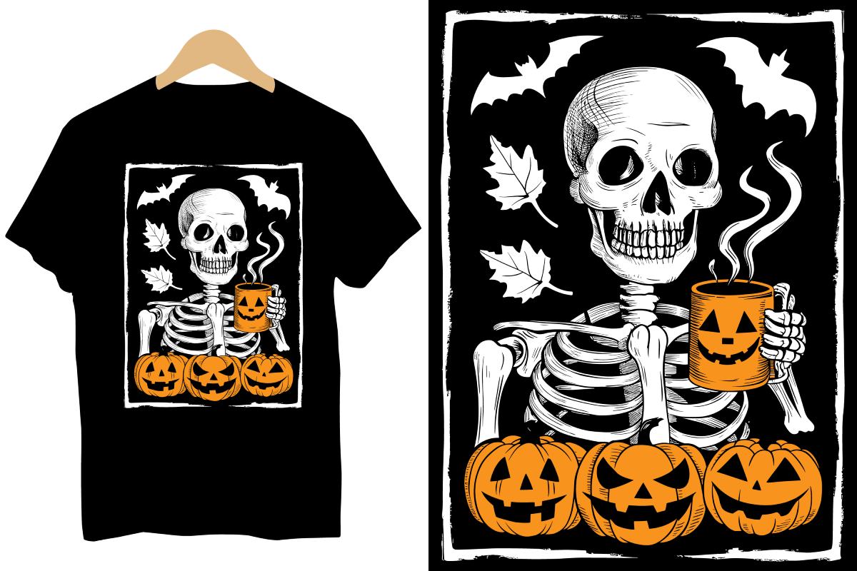 Create Spooky Designs with Custom Skeleton DTF Transfers