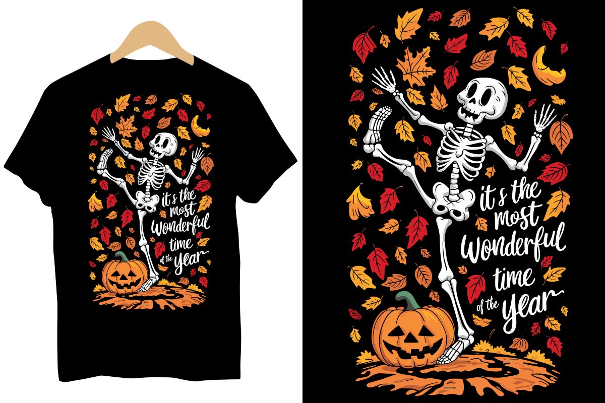 Enhance Your Halloween Decor with Skeleton DTF Transfers