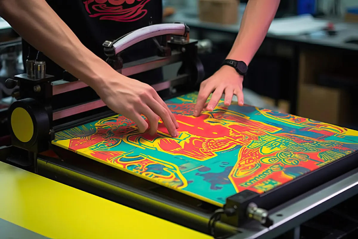 Close-up of a perfectly cured digital graphic showing vibrant colors and a matte finish