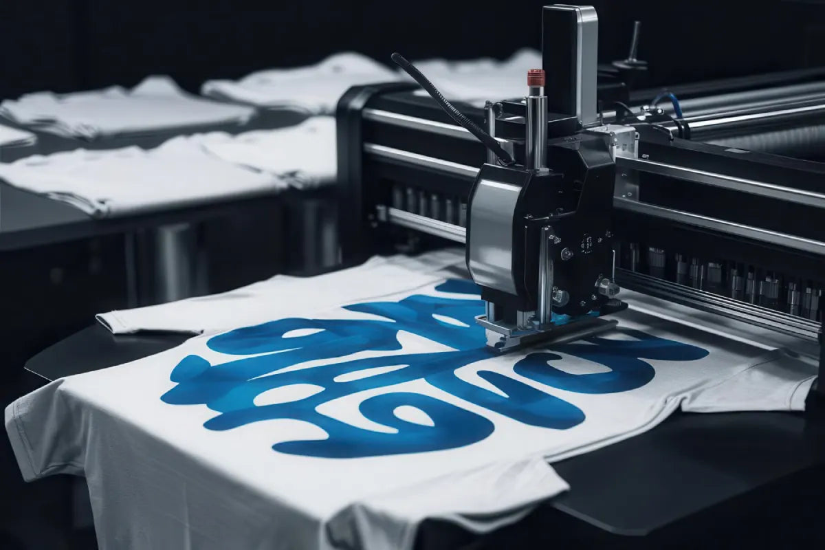 Shopify store owner checking orders and preparing a gang sheet for printing