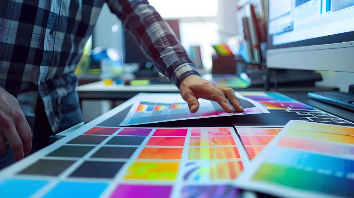E-commerce business owner fulfilling a custom apparel order using a commercial heat press