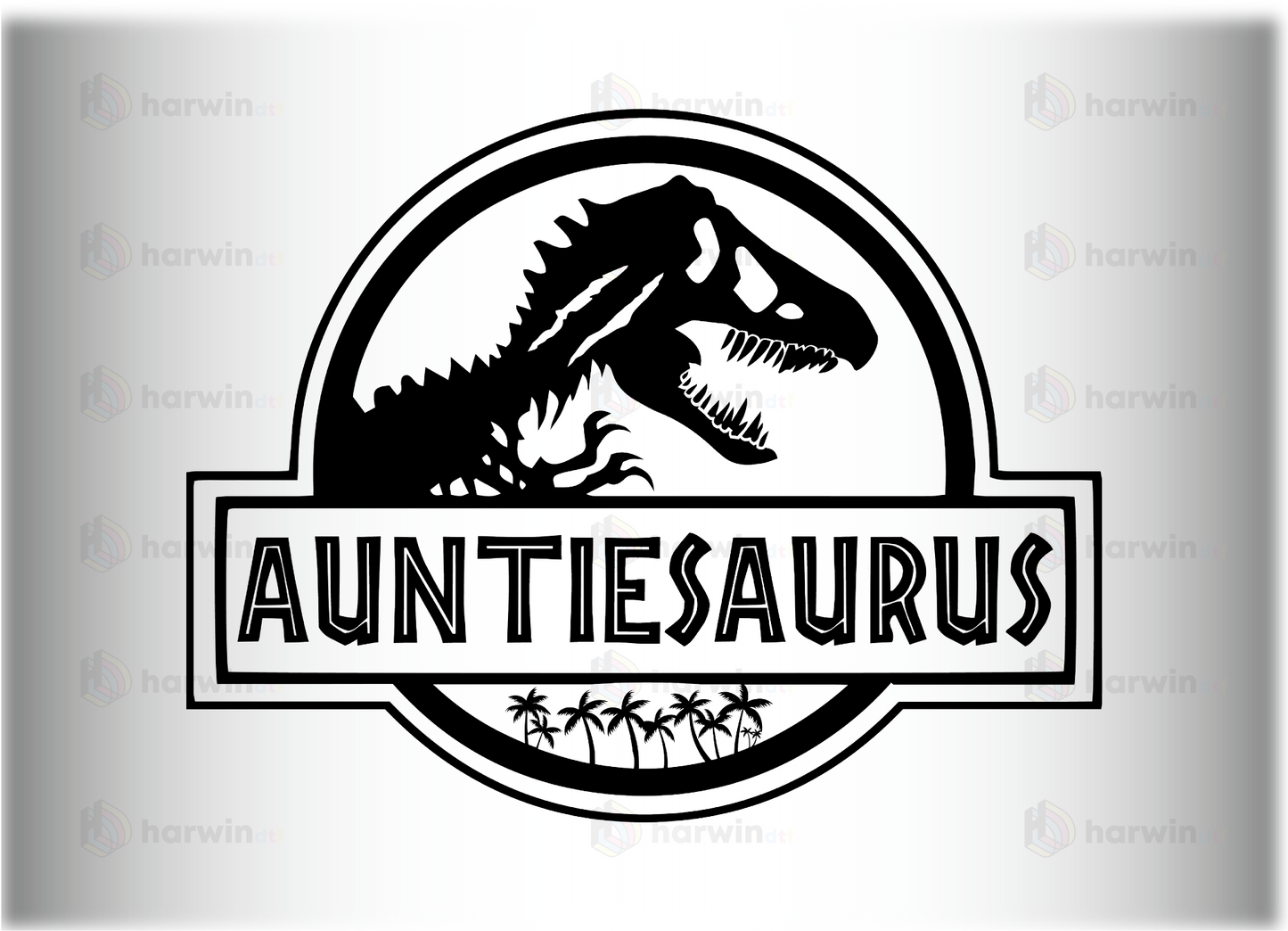 Auntiesaurus DTF Transfer