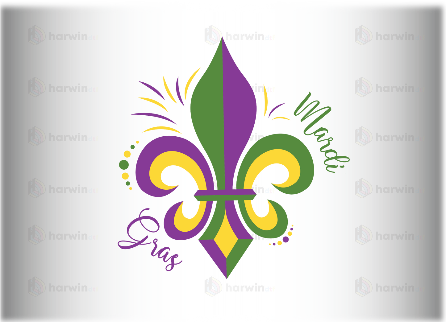 Mardi Gras DTF Transfer