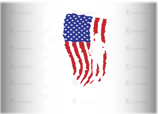 American Flag DTF Transfer