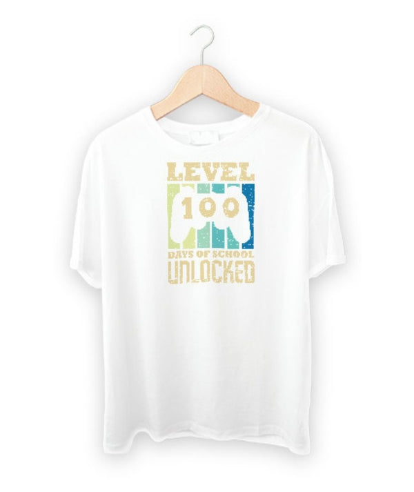 Level 100 Days of School Unlocked DTF Transfer