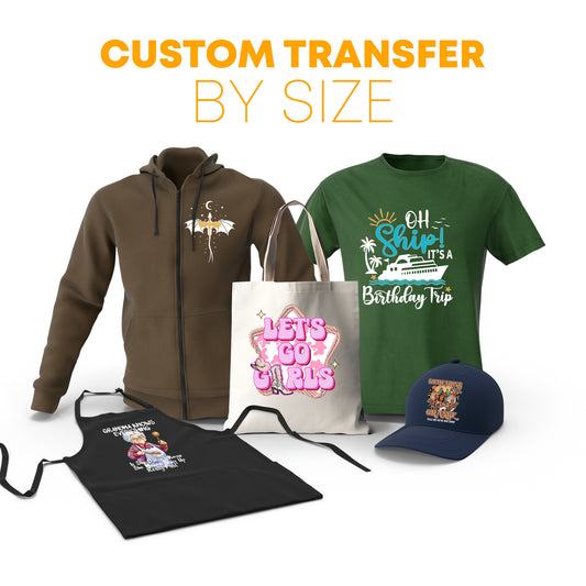 DTF Transfer by Size