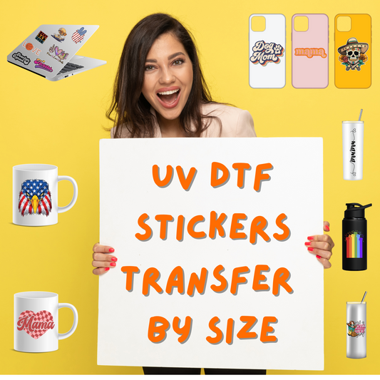 UV DTF Stickers by Size