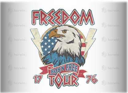 Freedom Born Free DTF Transfer