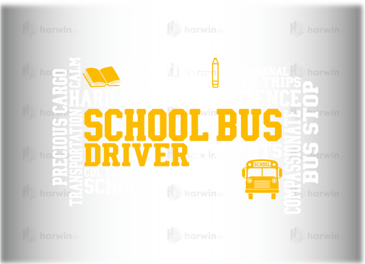 School Bus Driver DTF Transfer