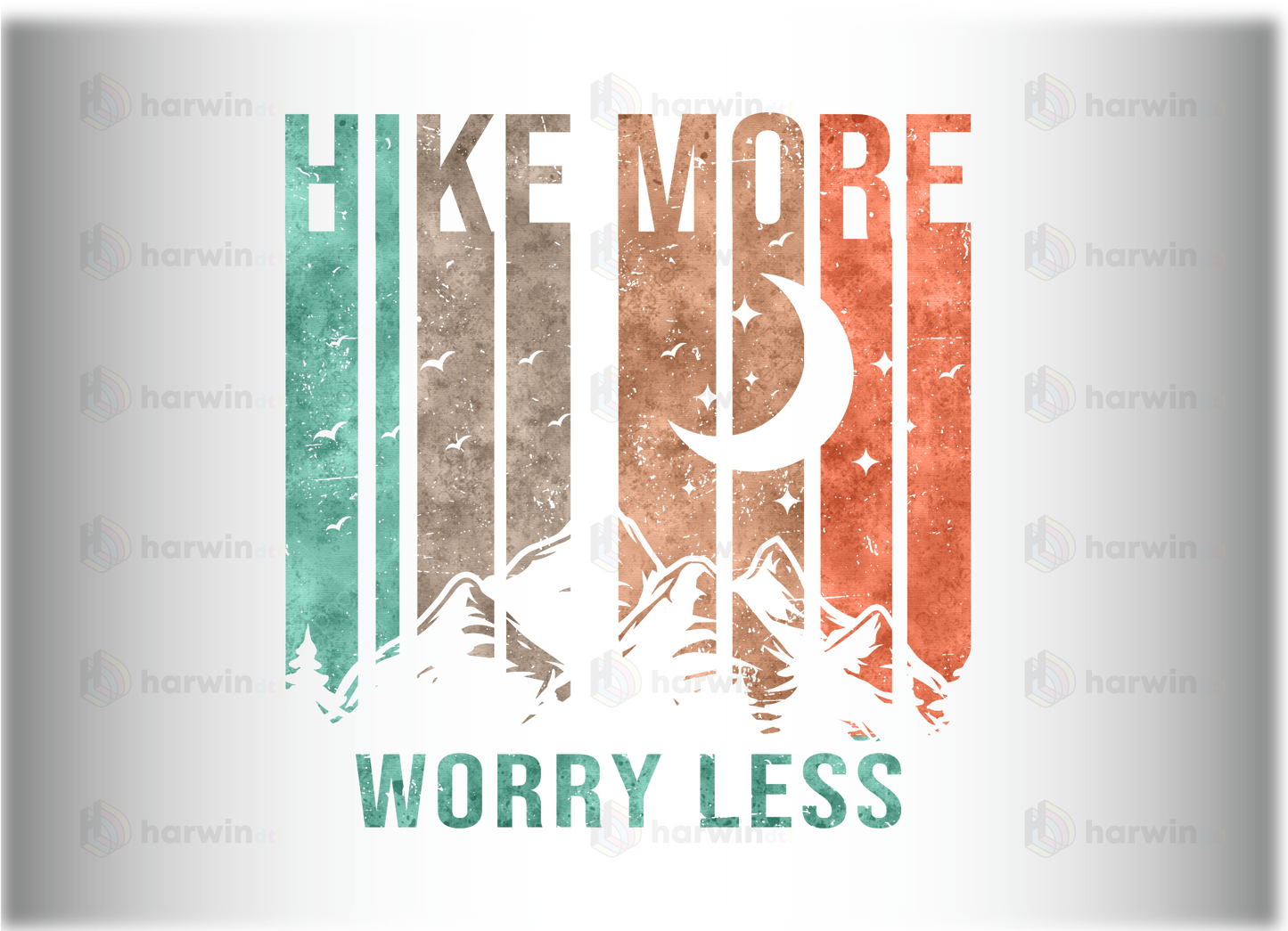 Hike More Worry Less DTF Transfer