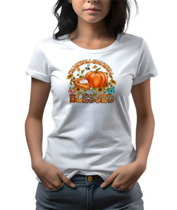 Thankful Grateful Blessed DTF Transfer