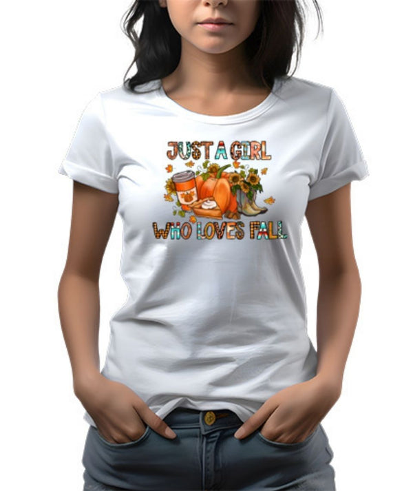 Just A Girl Who Loves Fall DTF Transfer