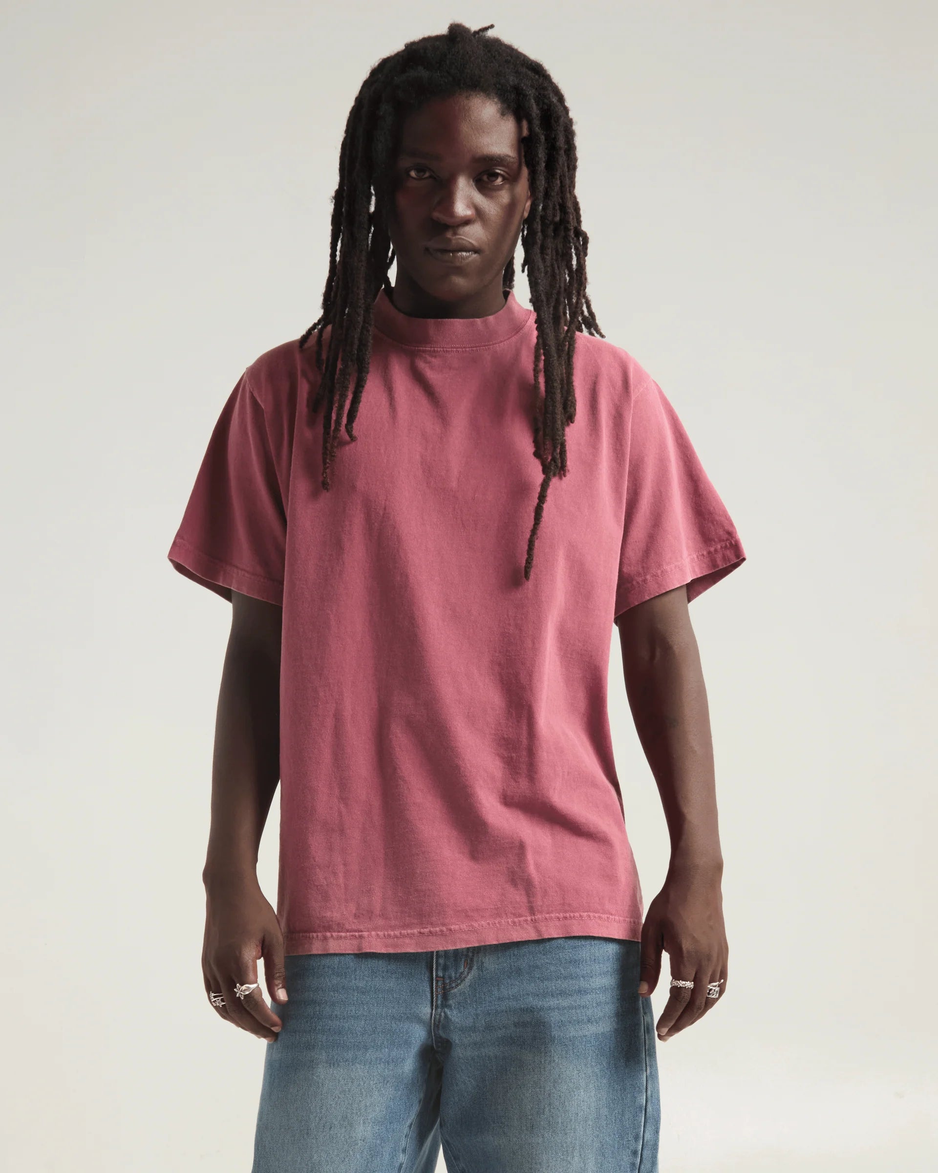 Shaka Wear Garment Dye Standard tee in Cardinal