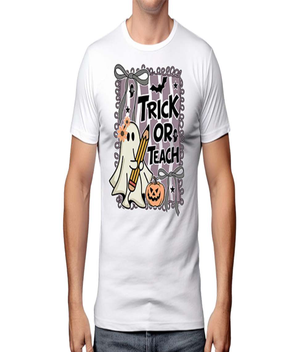 Trick Or Teach Funny Halloween DTF Transfers