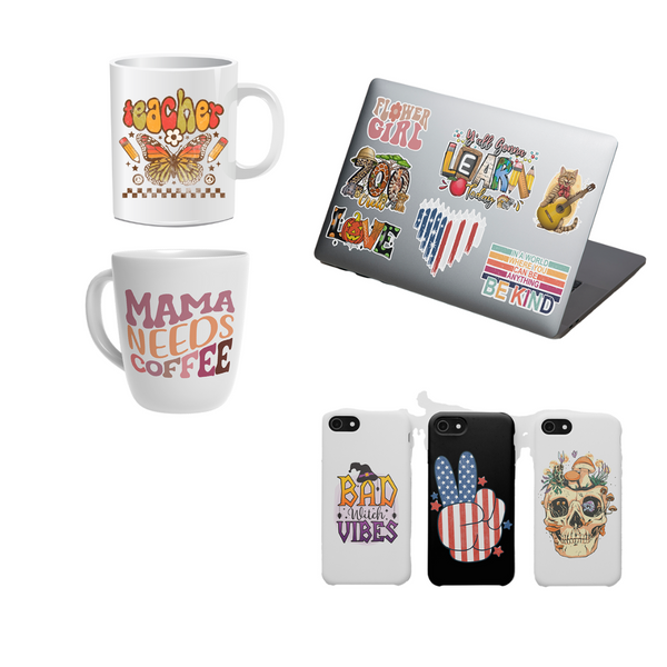 UV DTF Stickers by Size