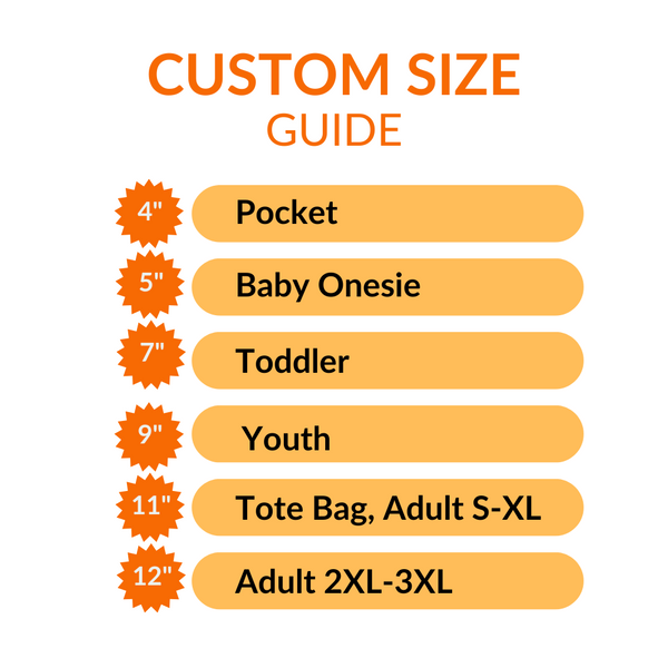 DTF Transfer by Size
