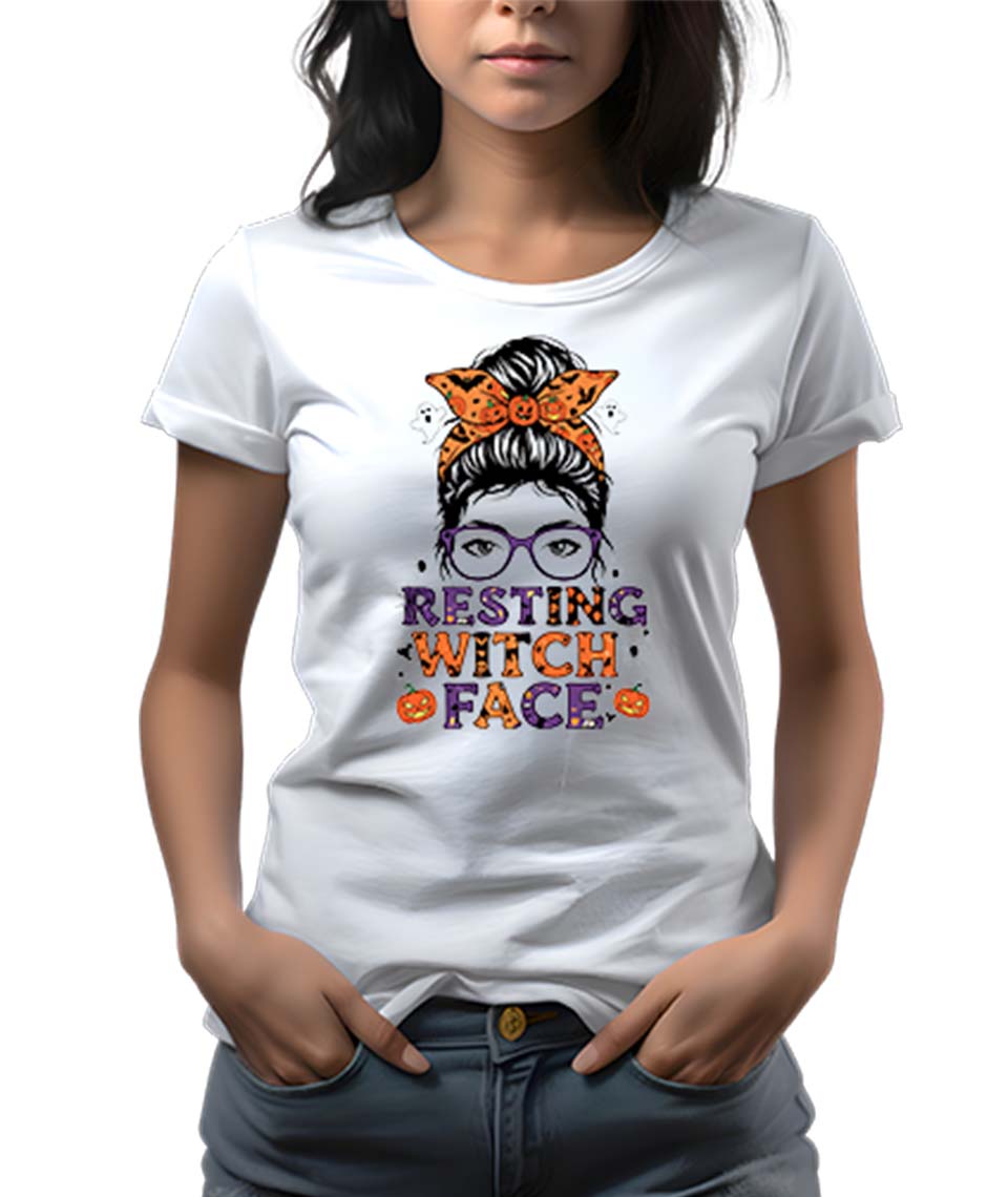 Resting Witch Face Halloween Witch Girl