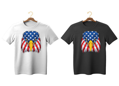 American Eagle Usa Flag DTF Transfer