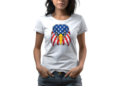 American Eagle Usa Flag DTF Transfer